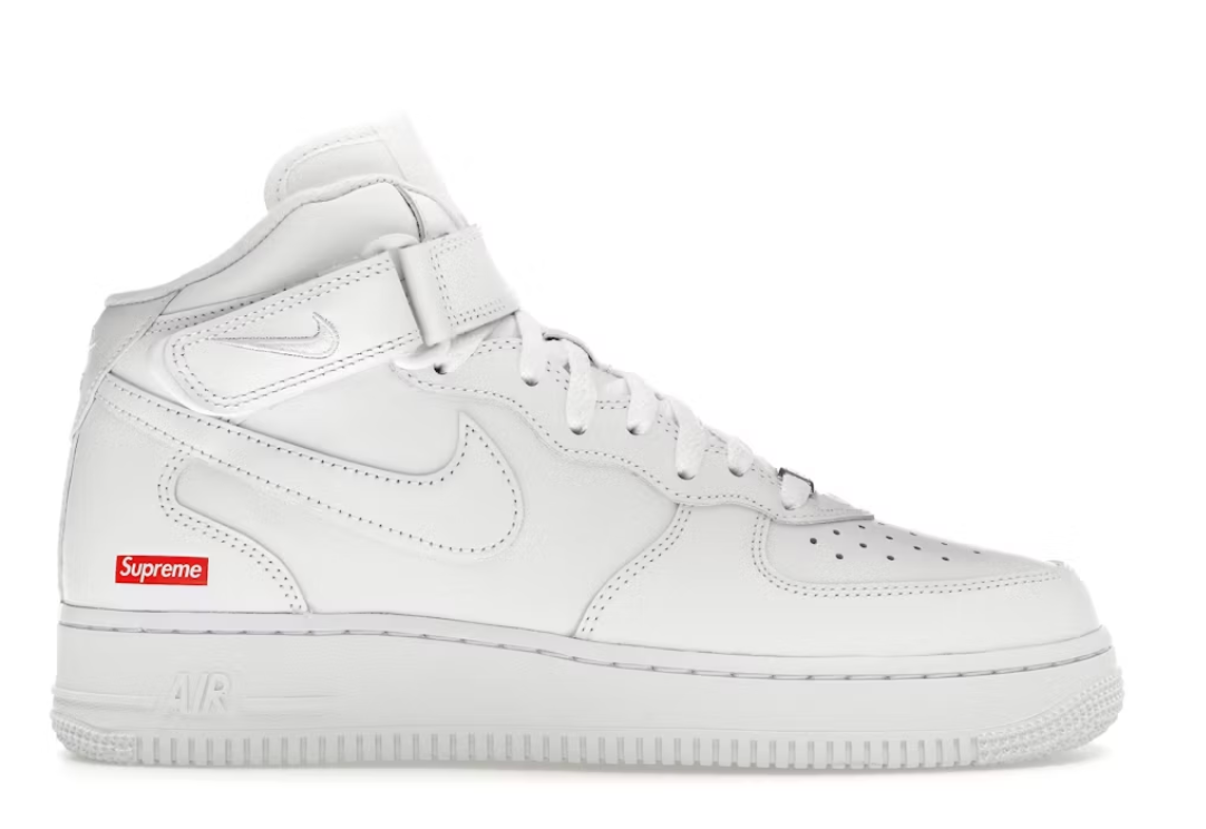 Nike Air Force 1 Supreme Mid top White