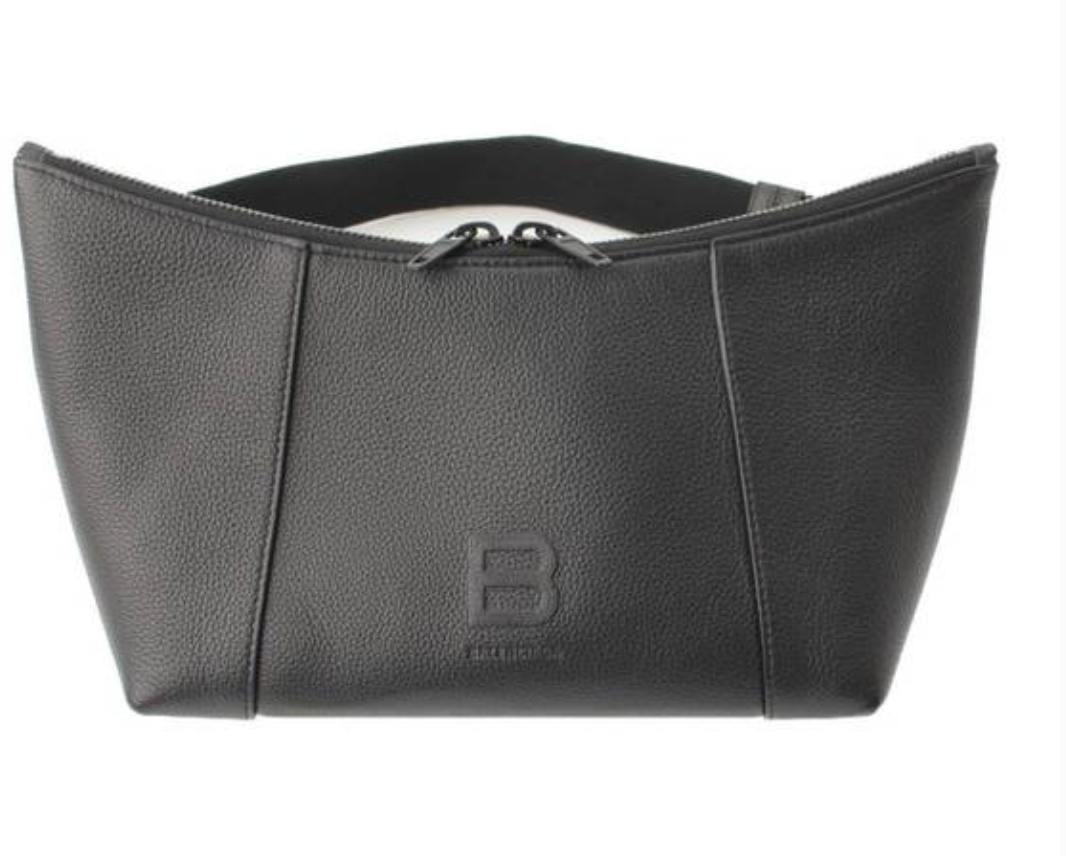 Balenciaga XL Shoulder Bag Hourglass Black Pre Owned