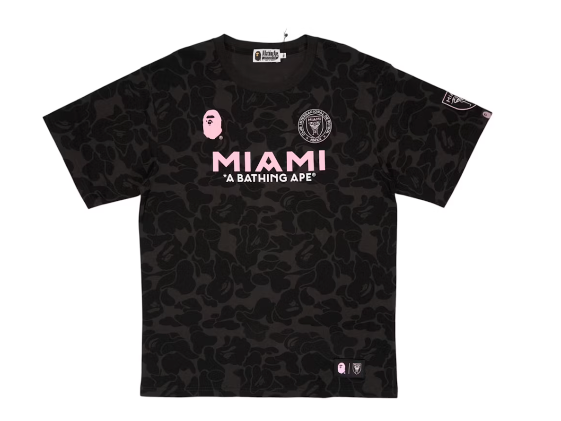 BAPE x Inter Miami CF Camo Tee Black