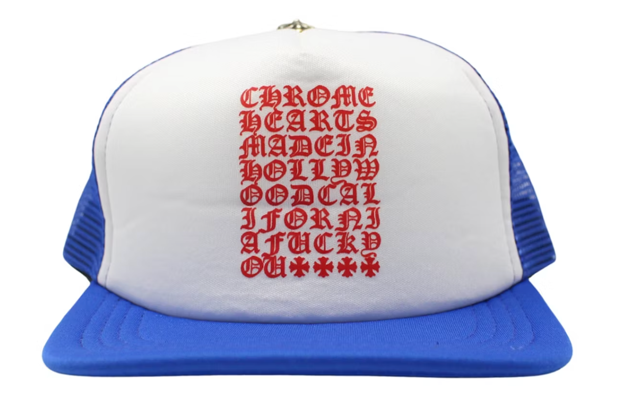 Chrome Hearts Eyechart Trucker Hat