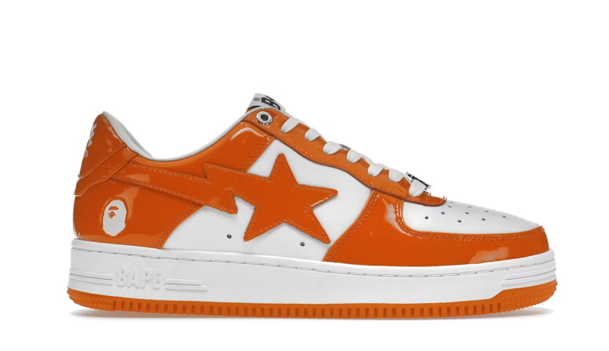 A Bathing Ape Bape Sta Low Orange