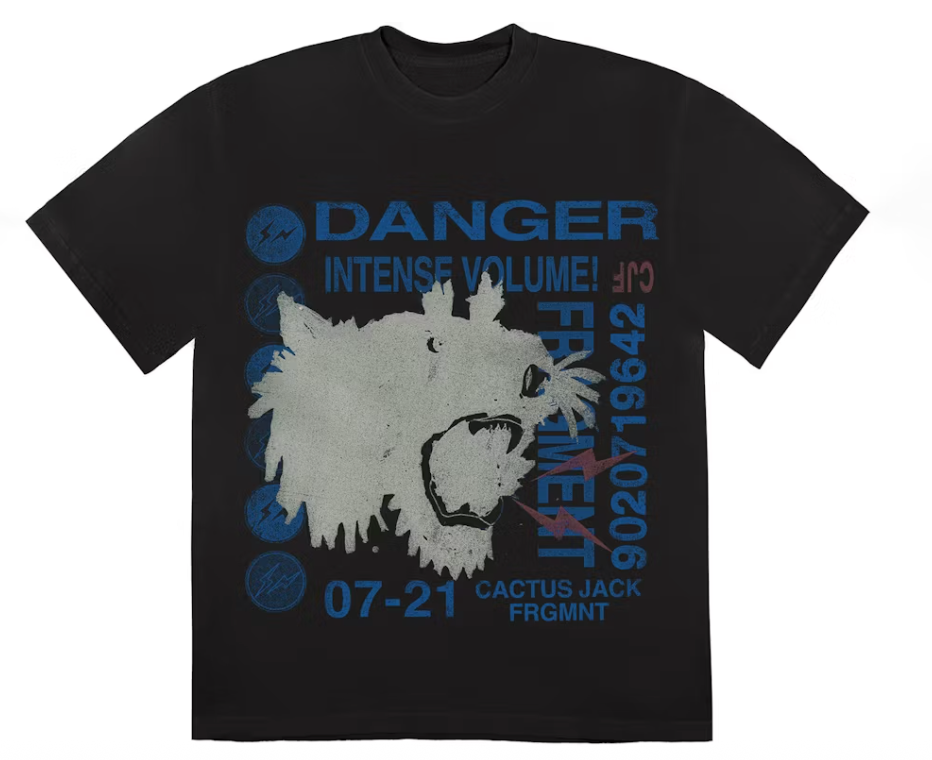 Travis Scott Cactus Jack For Fragment Danger Tee