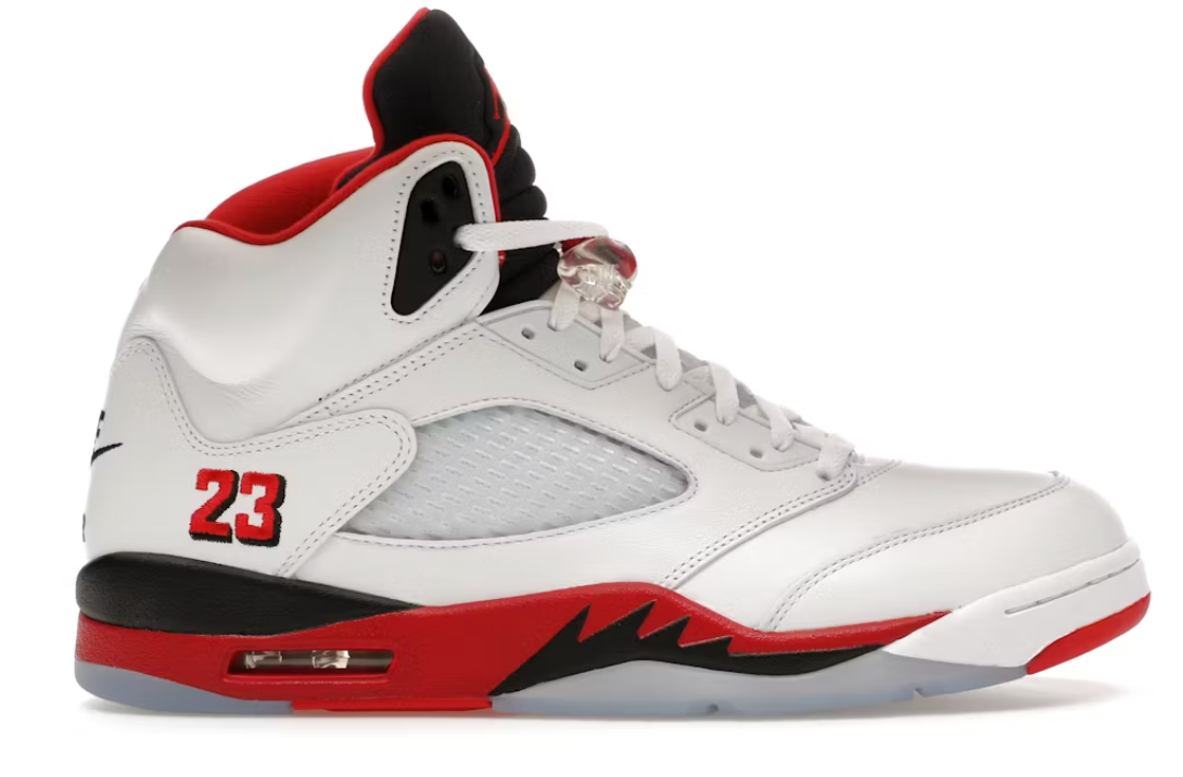 Jordan 5 Retro Fire Red Black Tongue Pre Owned