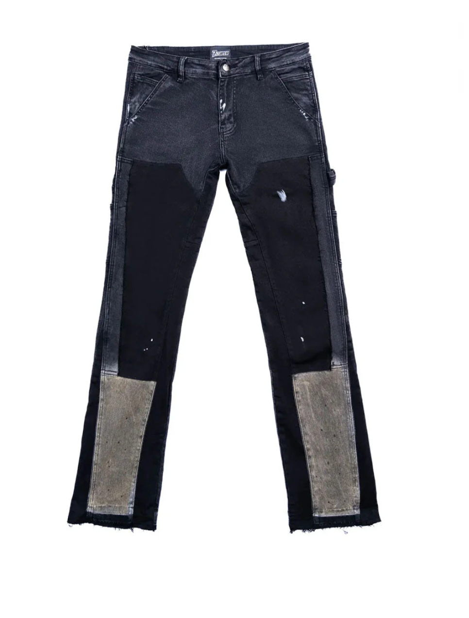 Triple Sevens Flared Denim Black