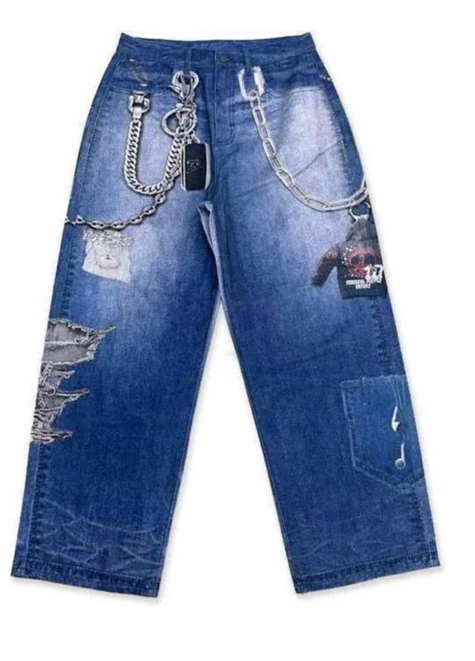 Triple Sevens 2D Jeans Blue