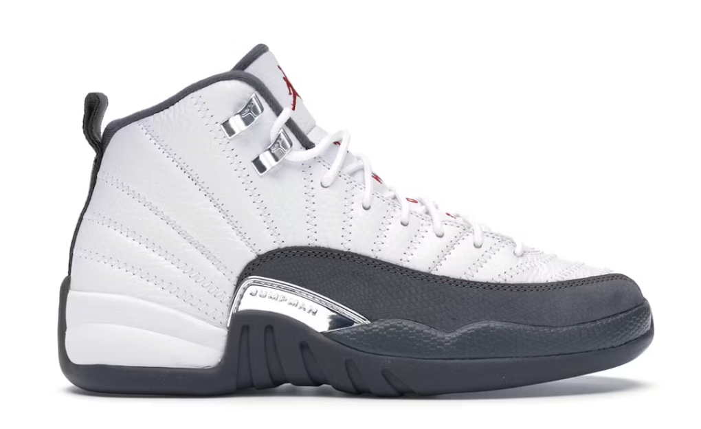 Jordan 12 Retro White Dark Grey (GS) Preowned