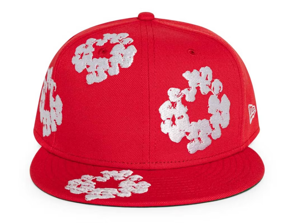 Denim Tears New Era Cotton Wreath 59/50 Cap Red