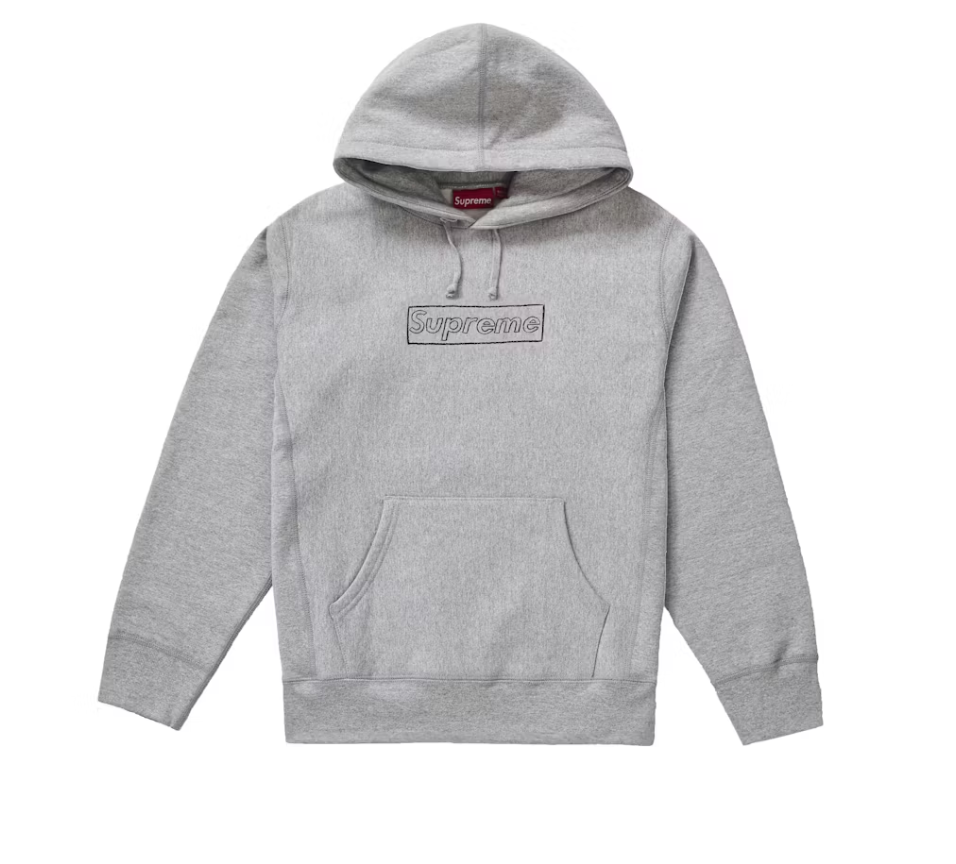 Supreme KAWS Chalk Logo Hooded Sweatshirt