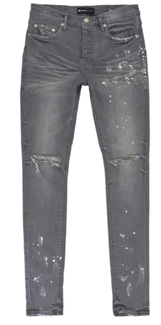 Purple Brand WORN GREY KNEE SLIT "Grey"