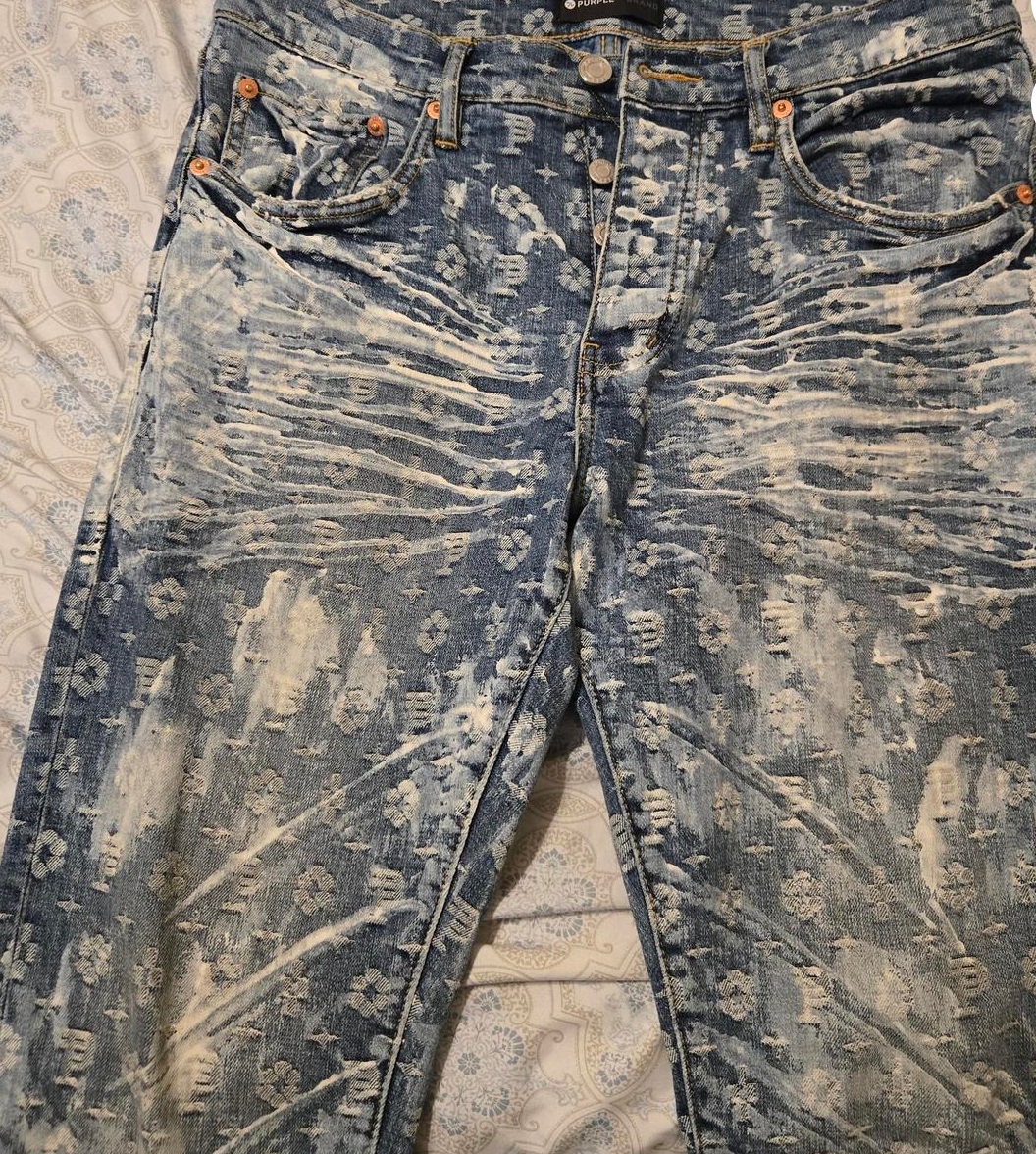 PURPLE BRAND ROSE Men's Navy Jeans