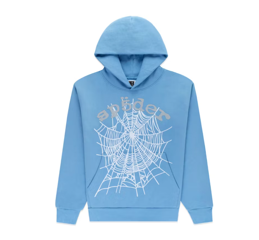 Sp5der OG Web V2 Hoodie Dusty Blue