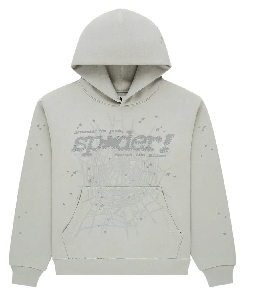 Sp5der Tonal Punk V2 Hoodie 'Sport Grey'