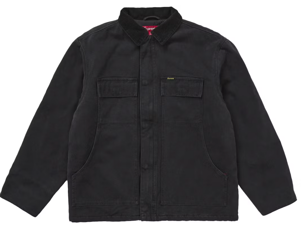Supreme Old English Canvas Work Jacket