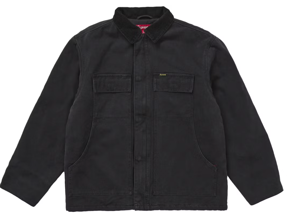 Supreme Old English Canvas Work Jacket