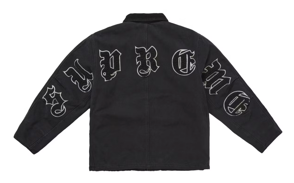 Supreme Old English Canvas Work Jacket