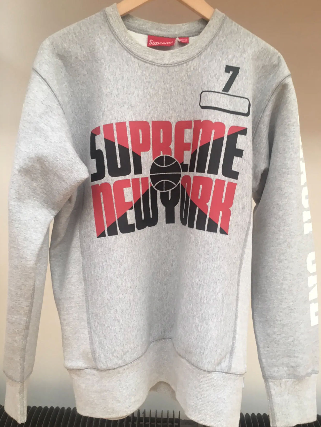 Supreme Each One Teach One Crew Neck Grey