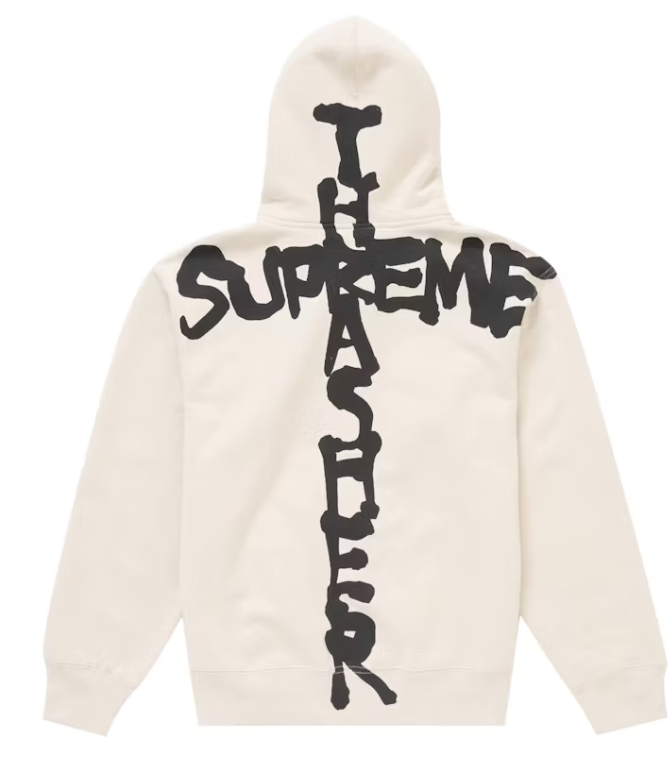 Supreme Thrasher Zip Up Hooded Sweatshirt Stone