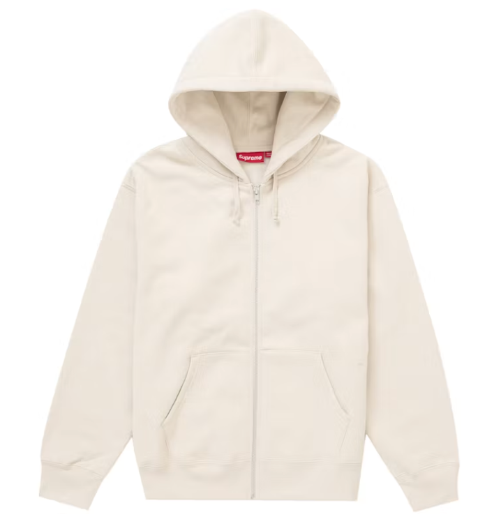 Supreme Thrasher Zip Up Hooded Sweatshirt Stone