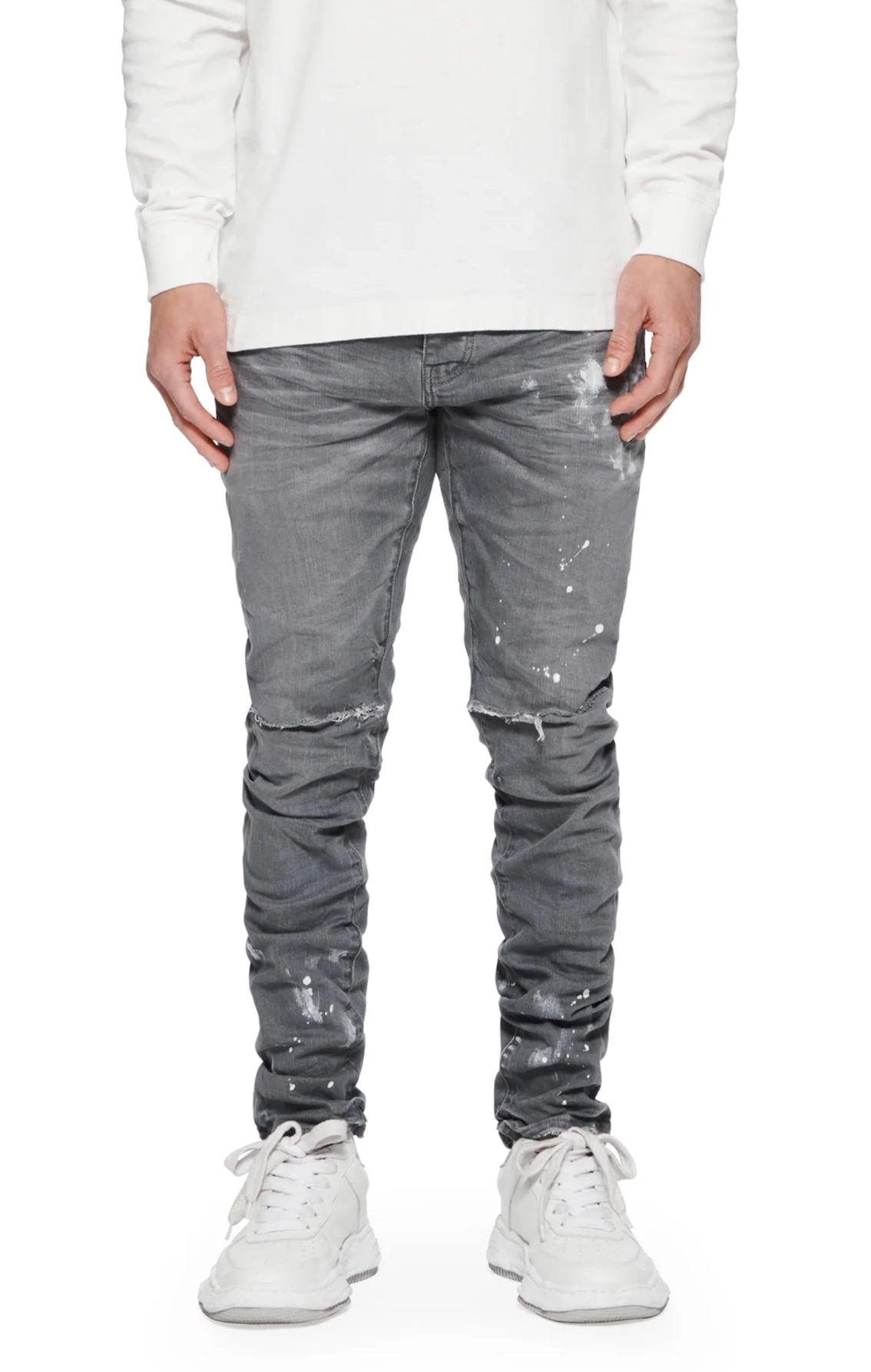 purple jeans Grey Dirty Blowout