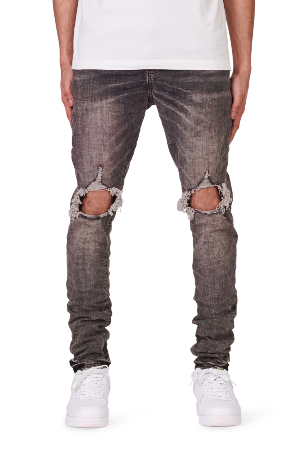 Purple jeans  Grey Dirty Blowout