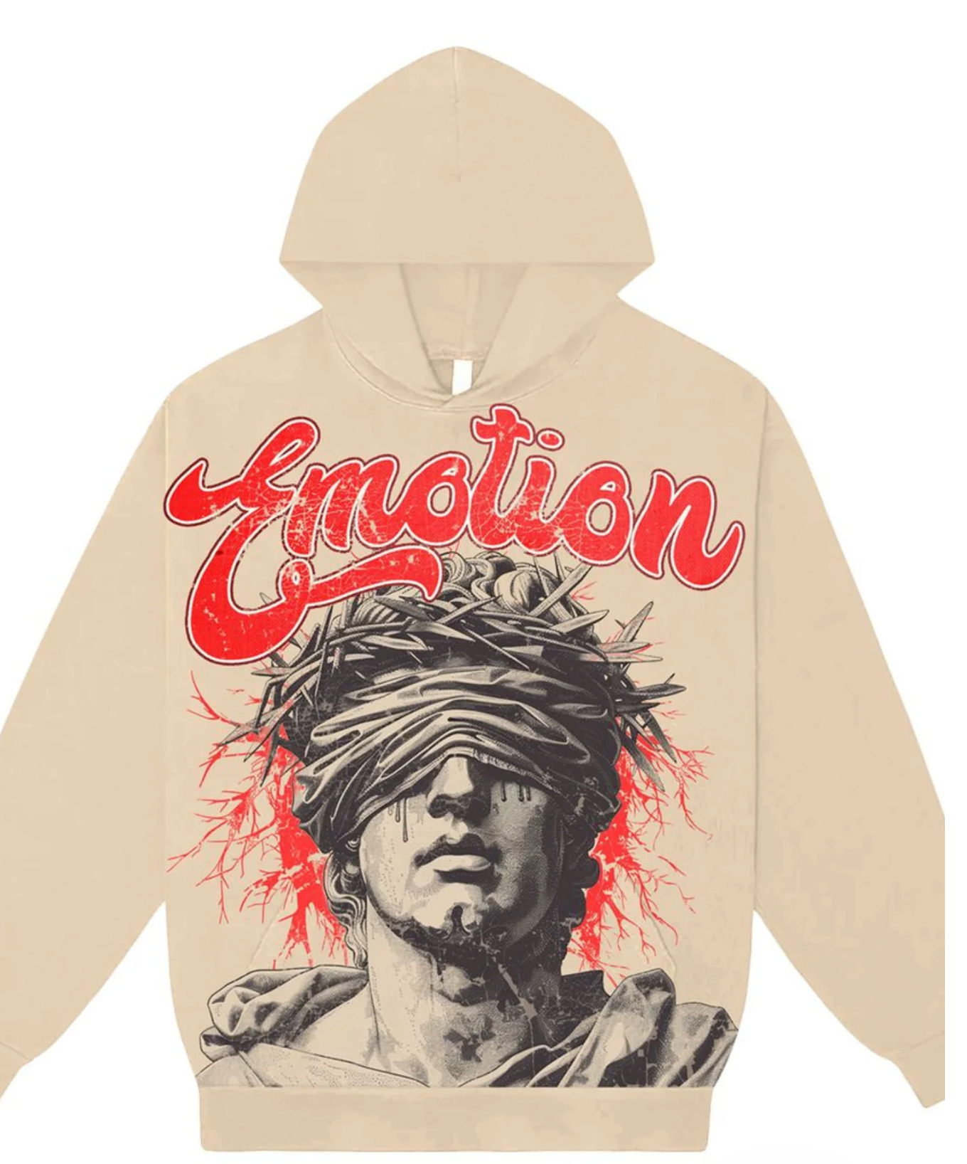 Mixed Emotion "Blinded" Hoodie (Cream)