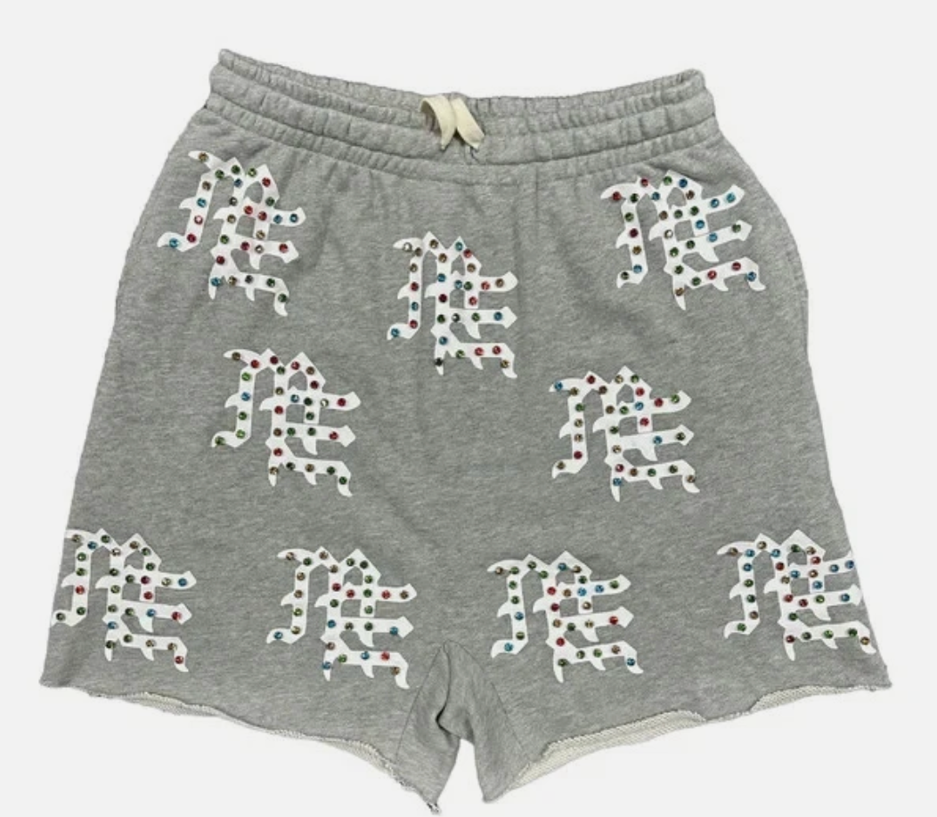 Mixed Emotions GREY ME LOGO SHORTS