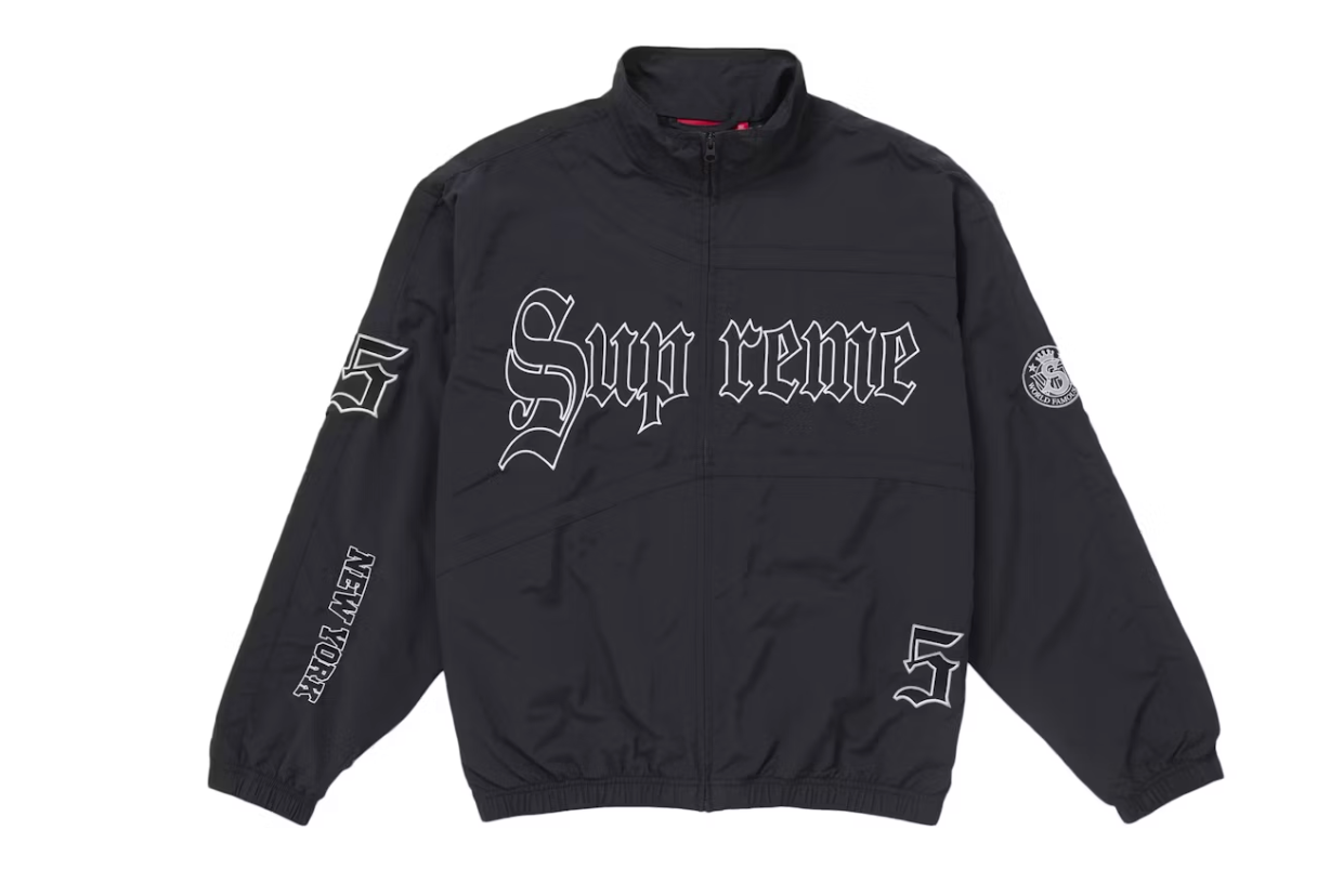 Supreme Old English Track Jacket Black