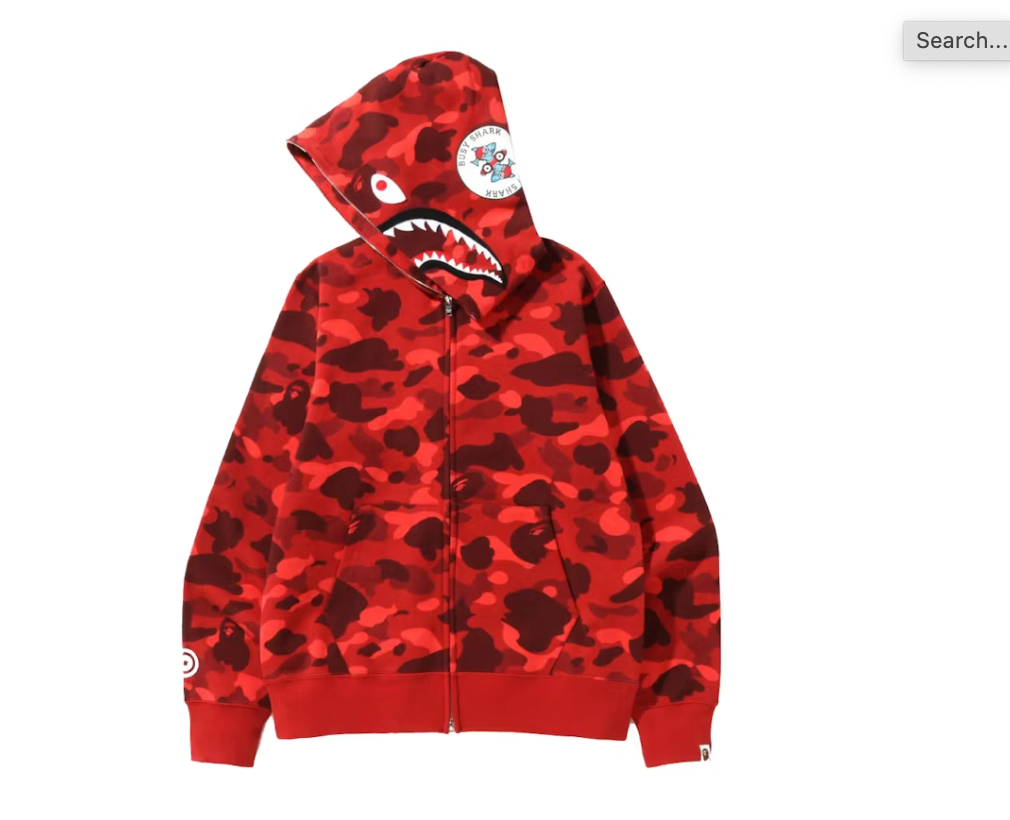 BAPE Color Camo Shark Full Zip Hoodie