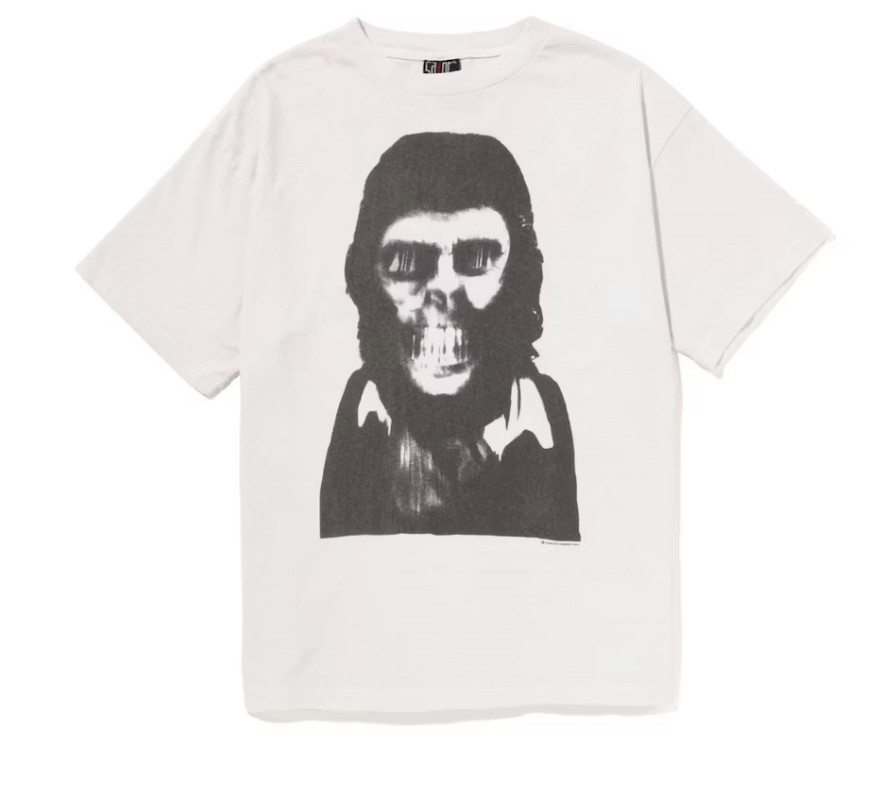 BAPE x Saint Mxxxxxx Skull Tee Vintage White