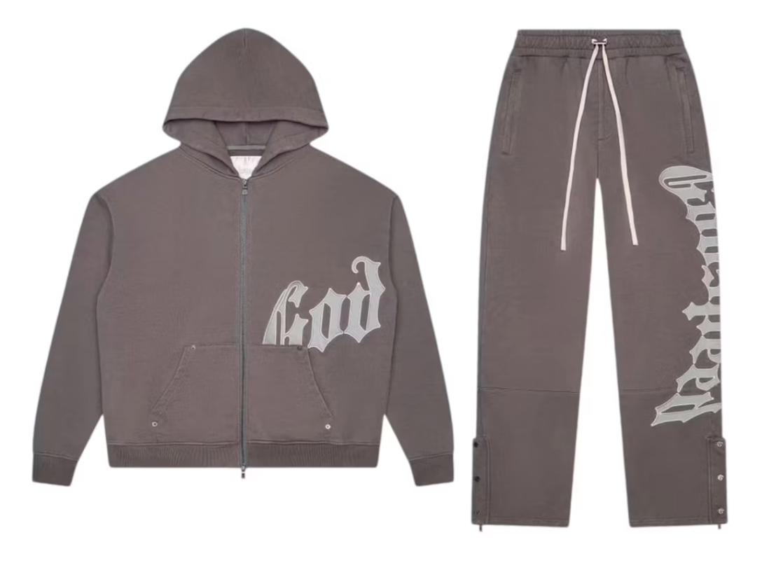 Godspeed OG Logo V2 Sweatsuit Stone Grey