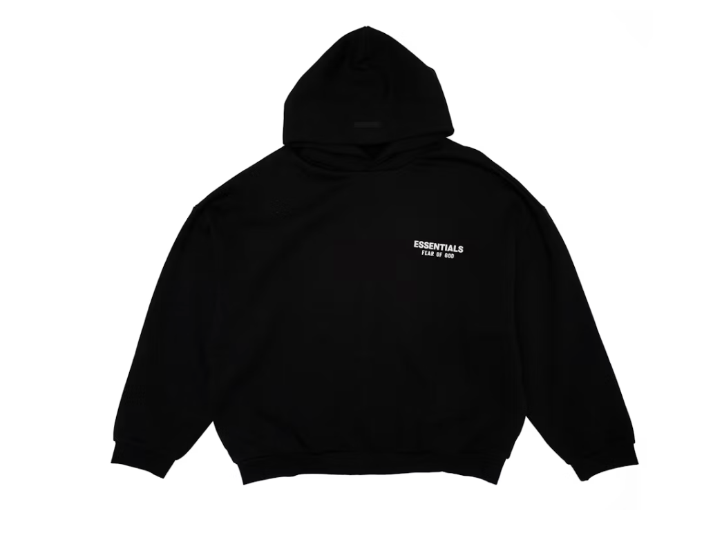 Fear of God Essentials Fleece Hoodie (FW24) Black