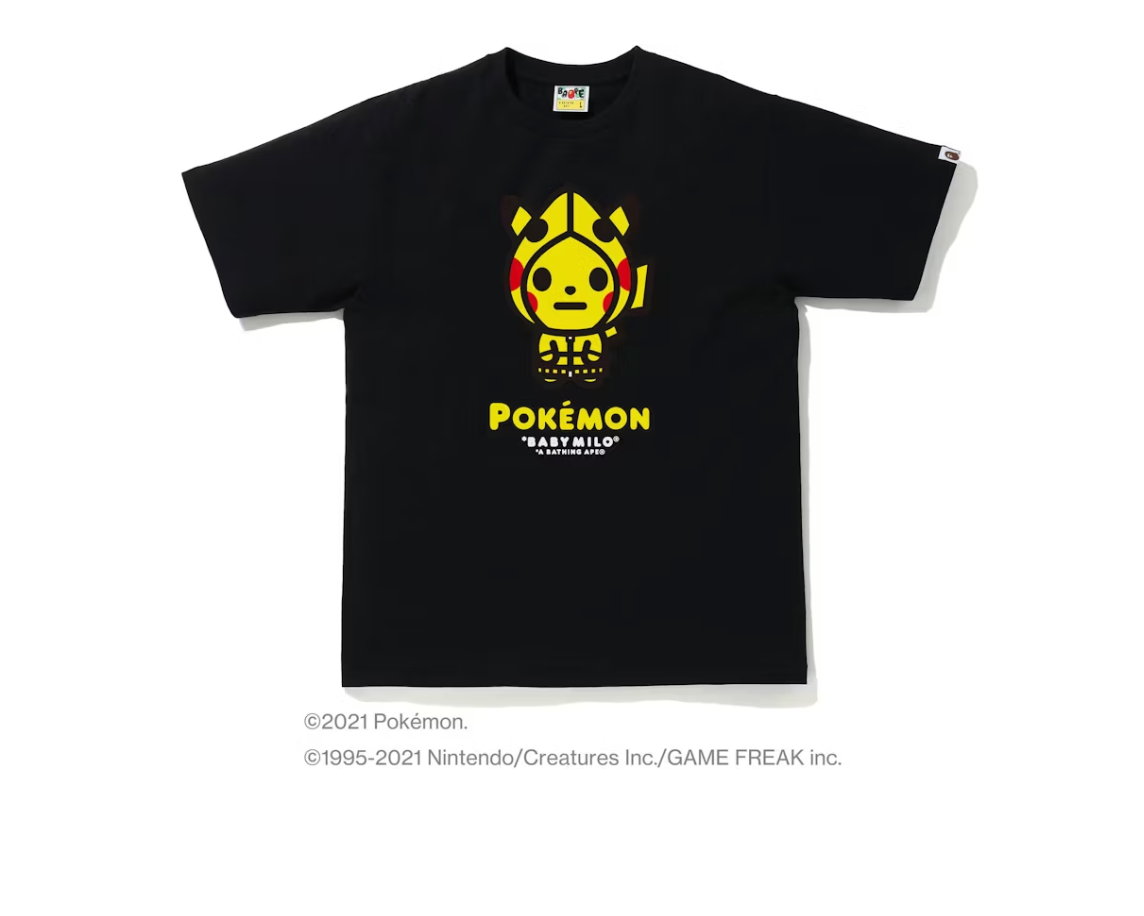 BAPE Pokémon Baby Milo #13 Tee Black