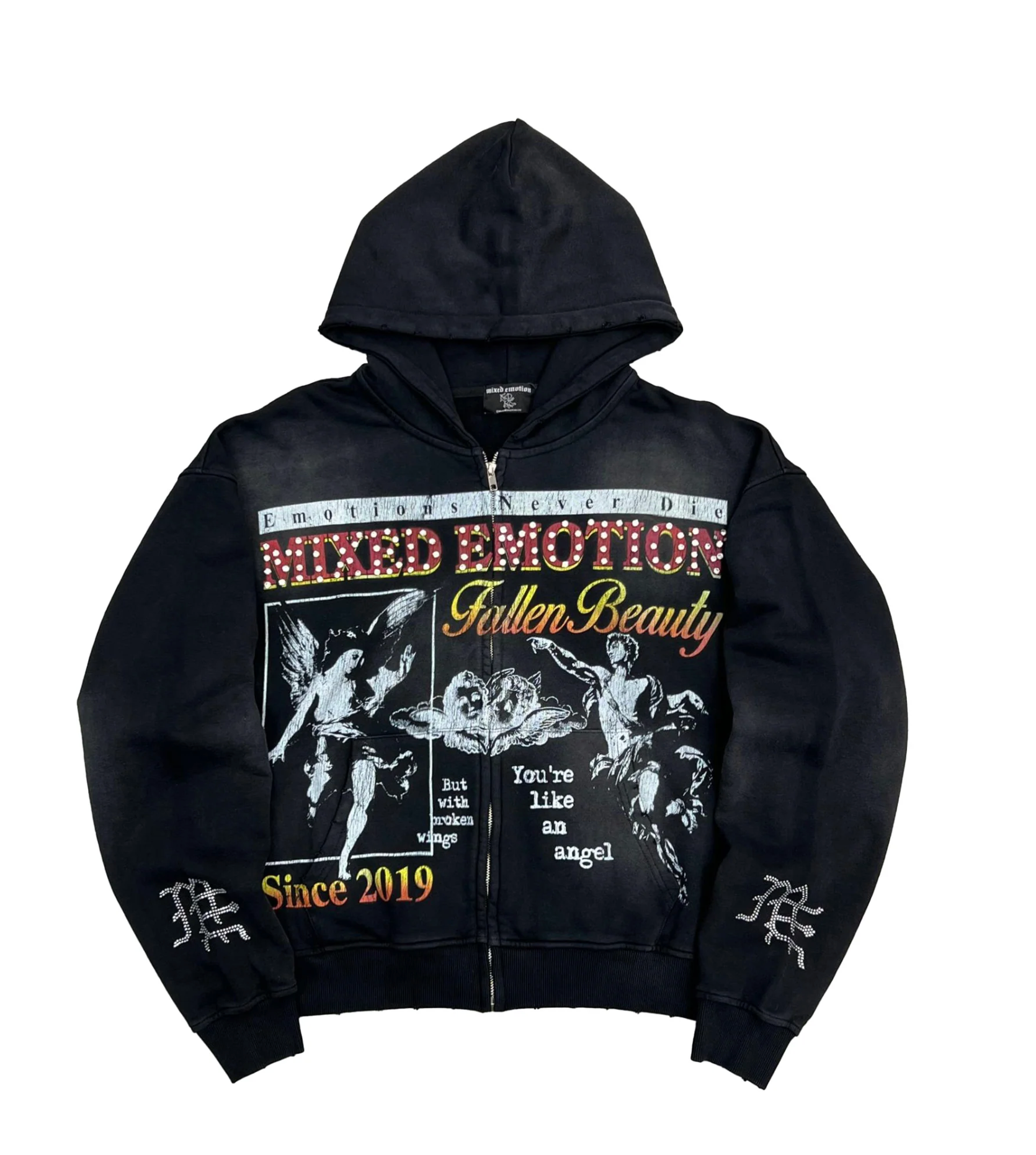 mixed emotion “Broken Wings” Hoodie