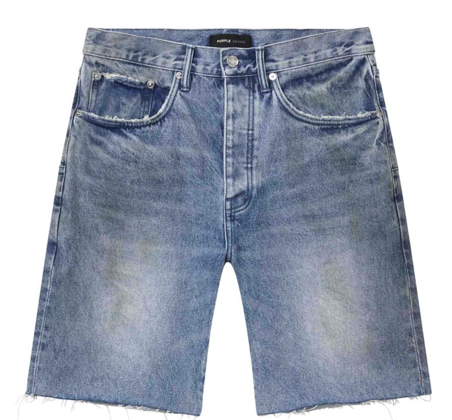 Purple Brand Ferrous Steel Blue Jean Shorts