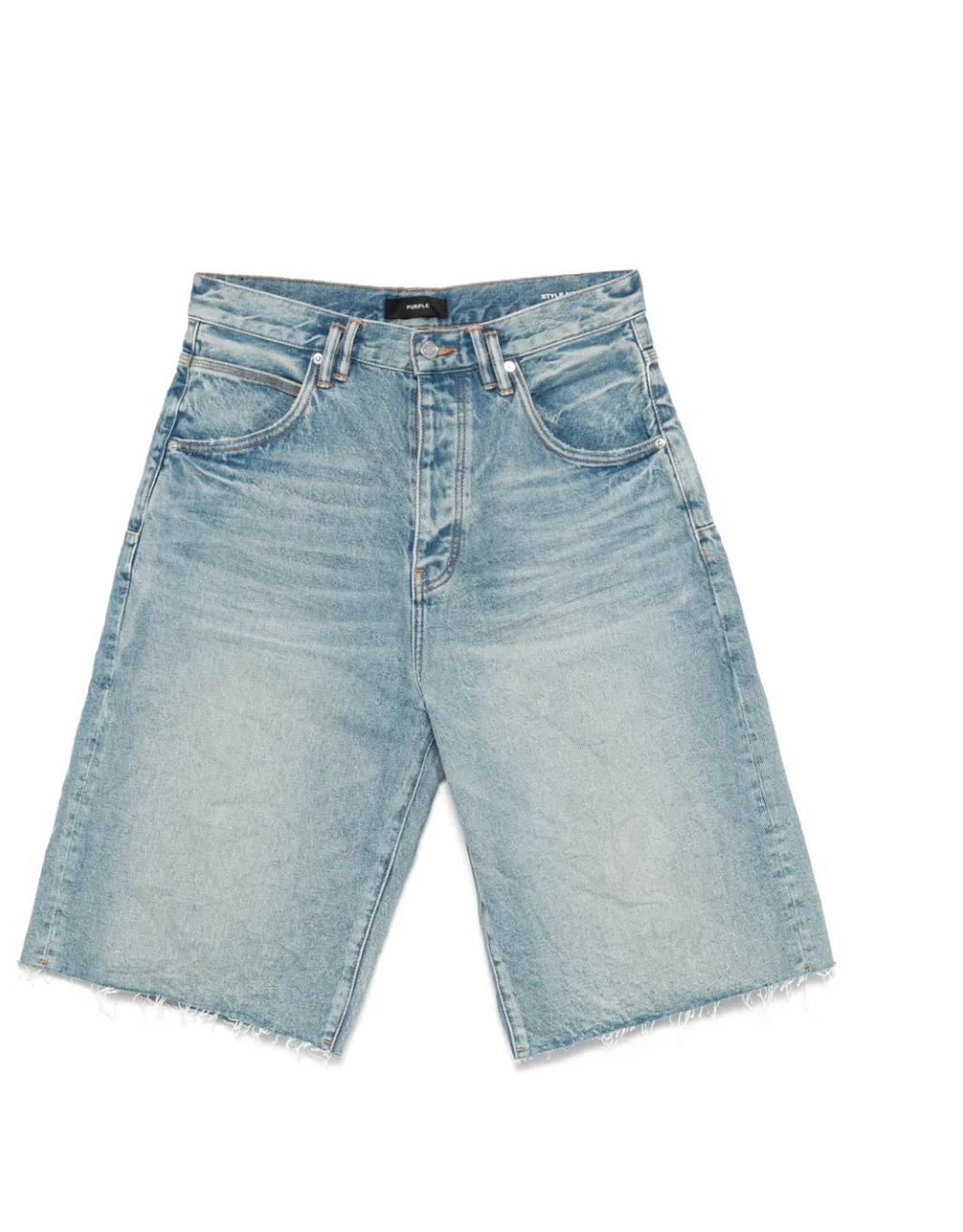 purple brand mid indigo jorts