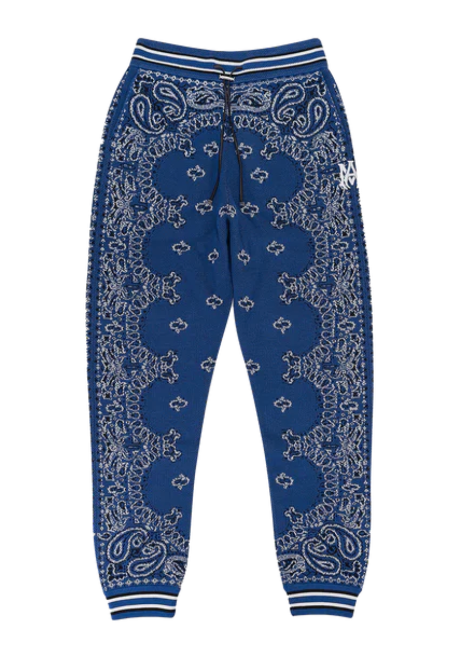 BANDANA B-BALL BLUE SWEATPANTS "Blue, Black"