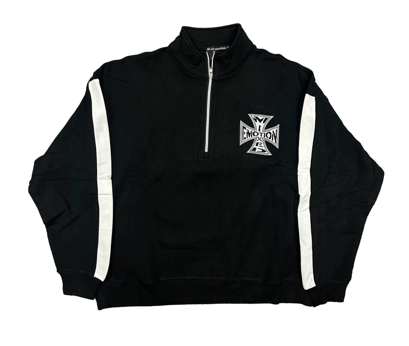 Mixed emotions Black Quarter Zip Jacket