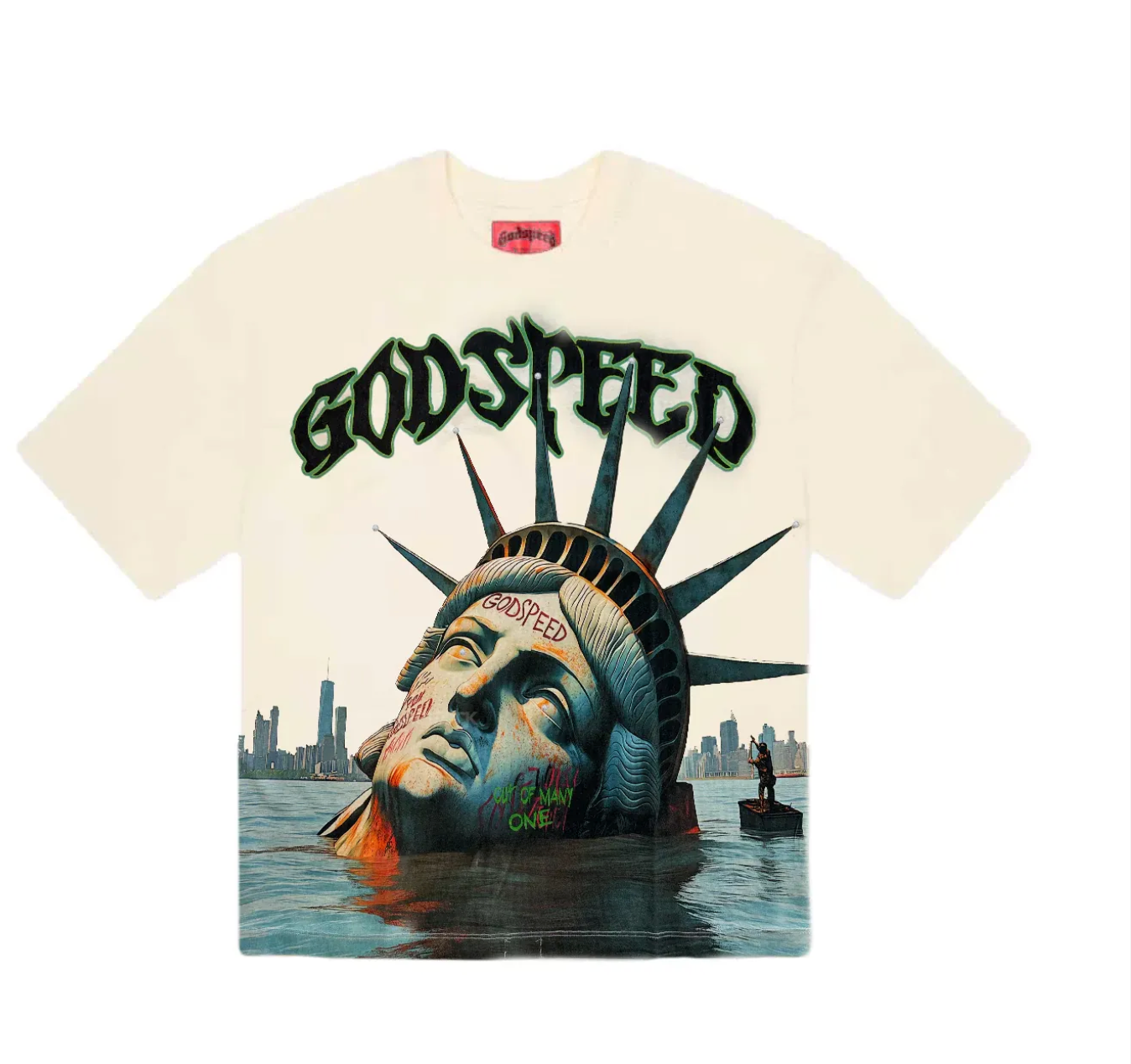Godspeed Miami Sunken Liberty Tee Cream