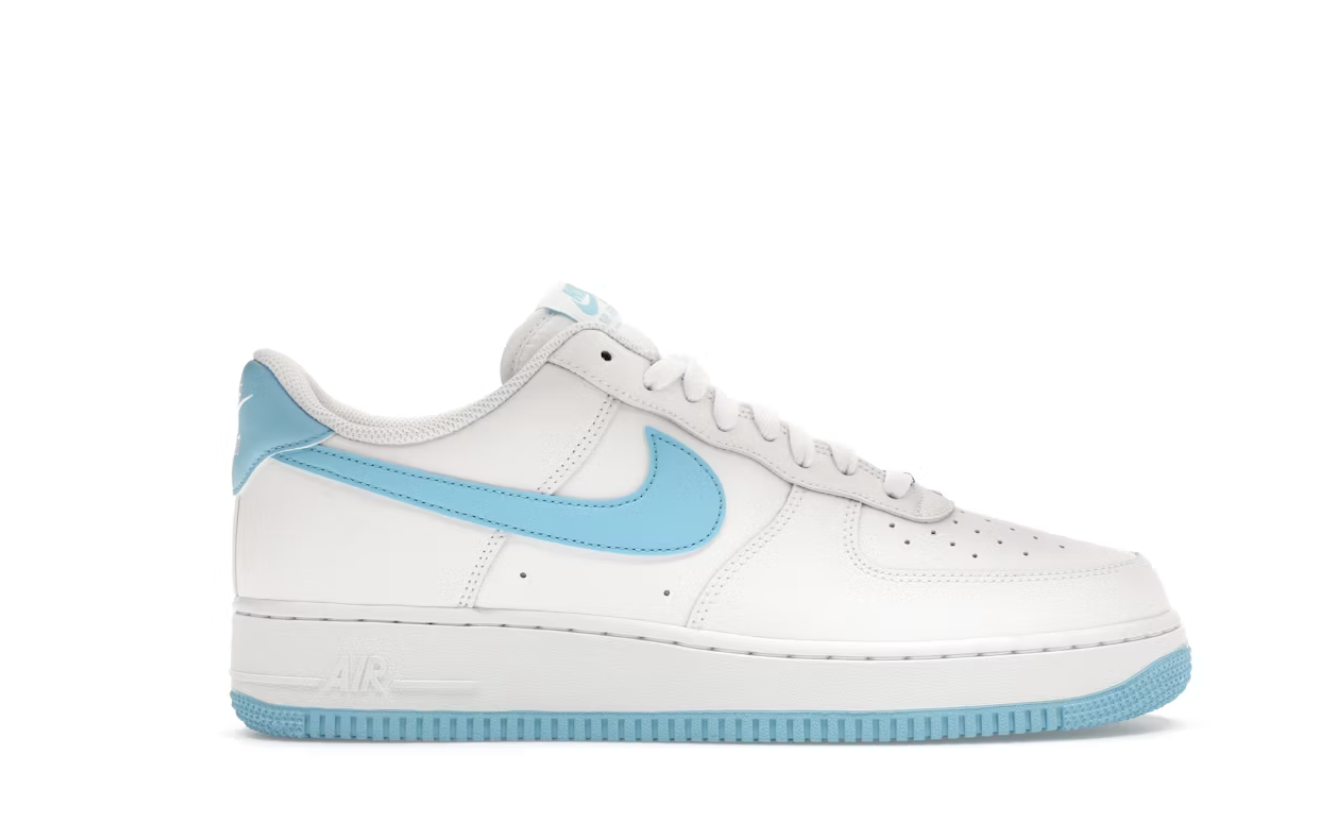 Nike Air Force 1 Low '07 White Aquarius Blue