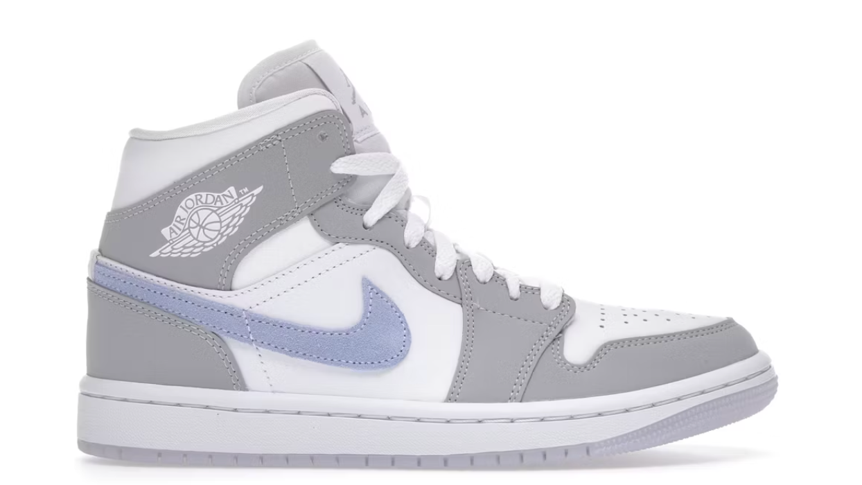 Jordan 1 Mid Wolf Grey Aluminum (Women's)
