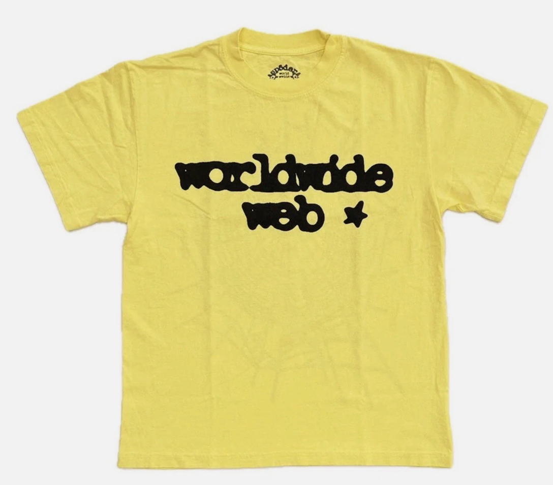Sp5der Worldwide Yellow Tee